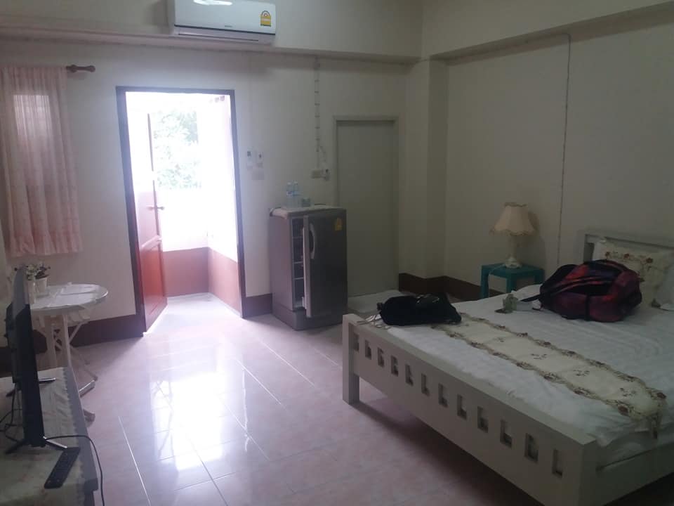 Our room at Chanathinat Place Hostel