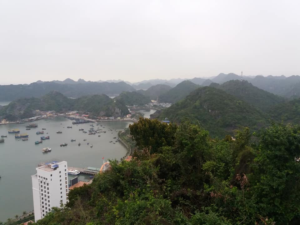 Views over Cat Ba from Cannon Fort.