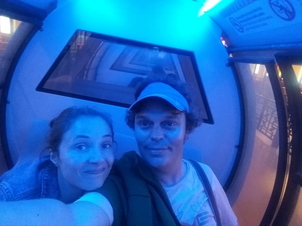 Monorail selfie.