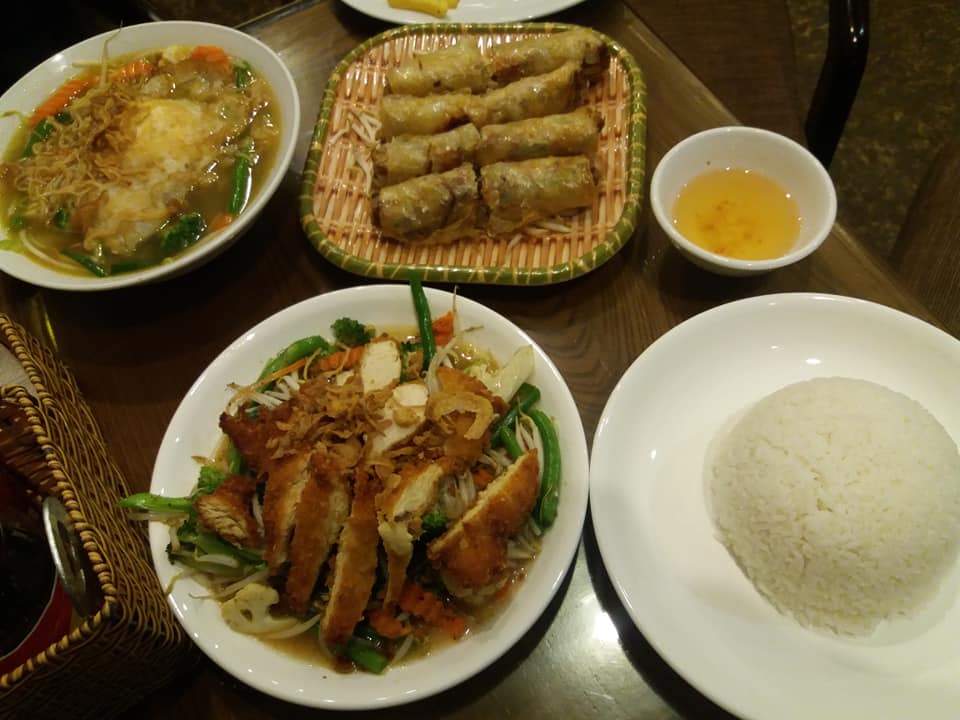 Vietnamese food at Coffee Phong.