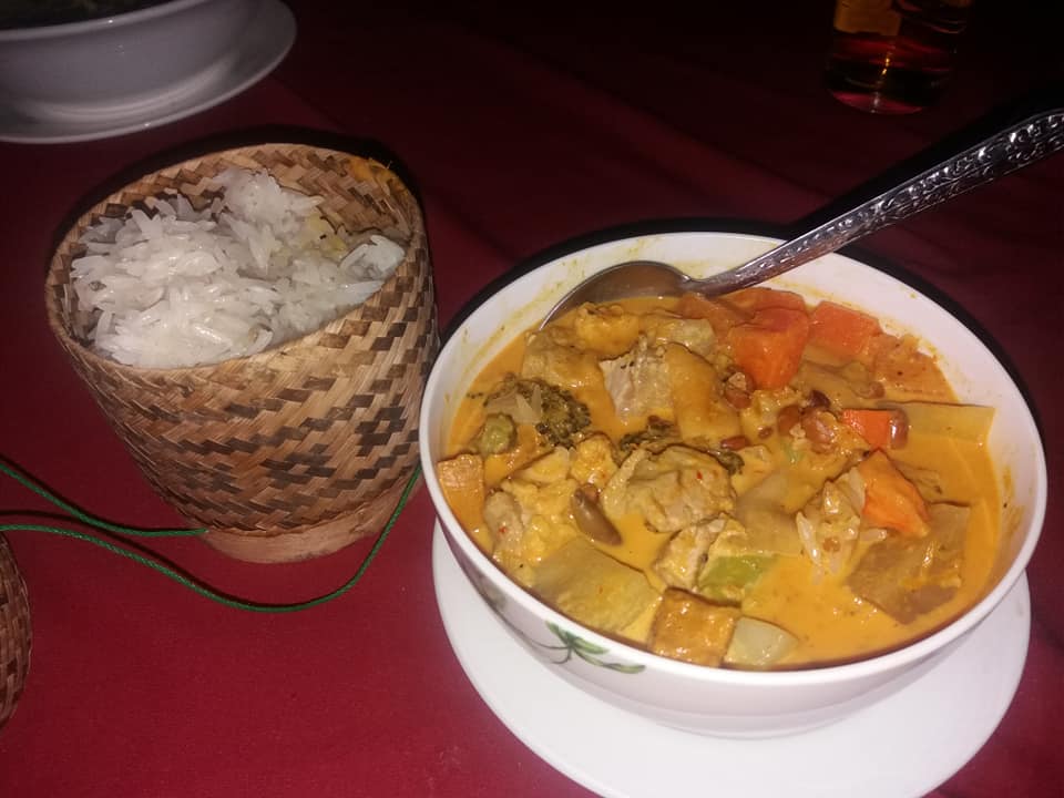 Chicken panaeng curry at Joy's Restaurant.