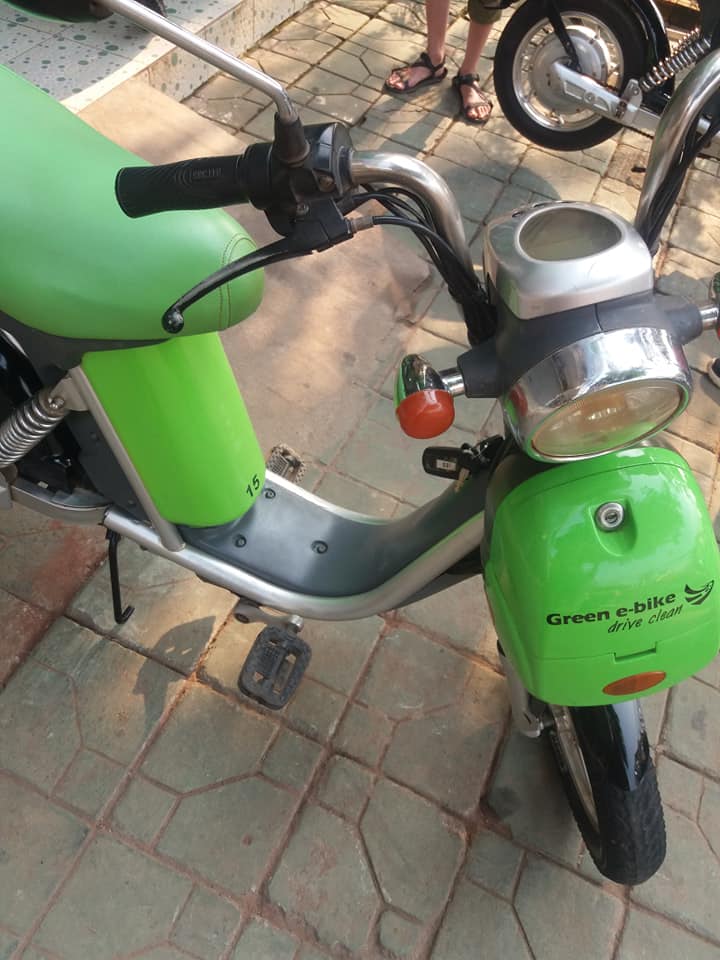 Green E-bikes. One way to get to Angkor.
