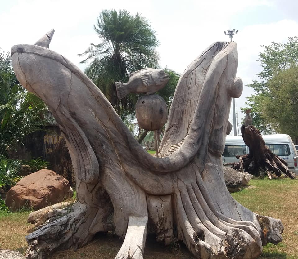 Sculpture in Chaofa Park, Krabi.