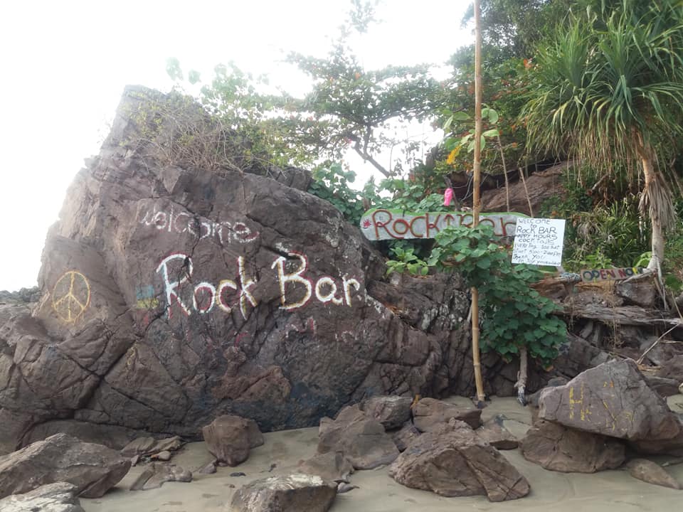 Beach entrance to Rock Bar, Koh Jum.