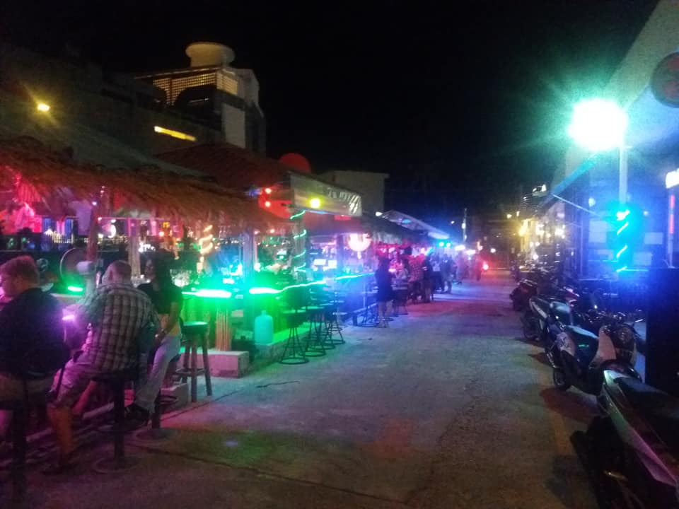 One of the bar streets in Kata Beach, Phuket.