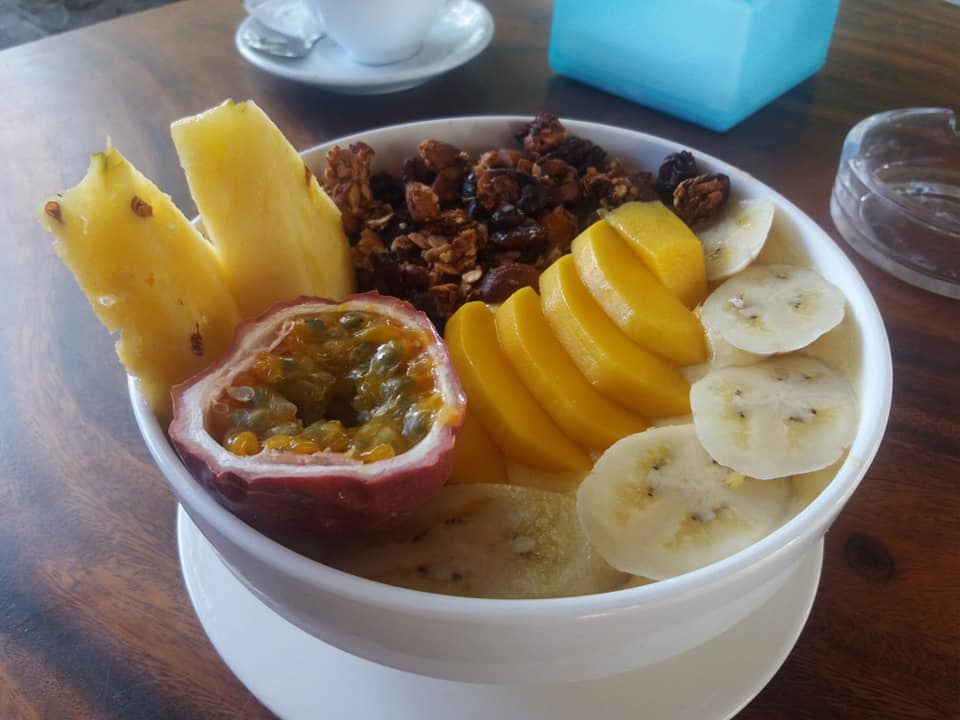 Healthy breakfast in Koh Rong Sanloem.