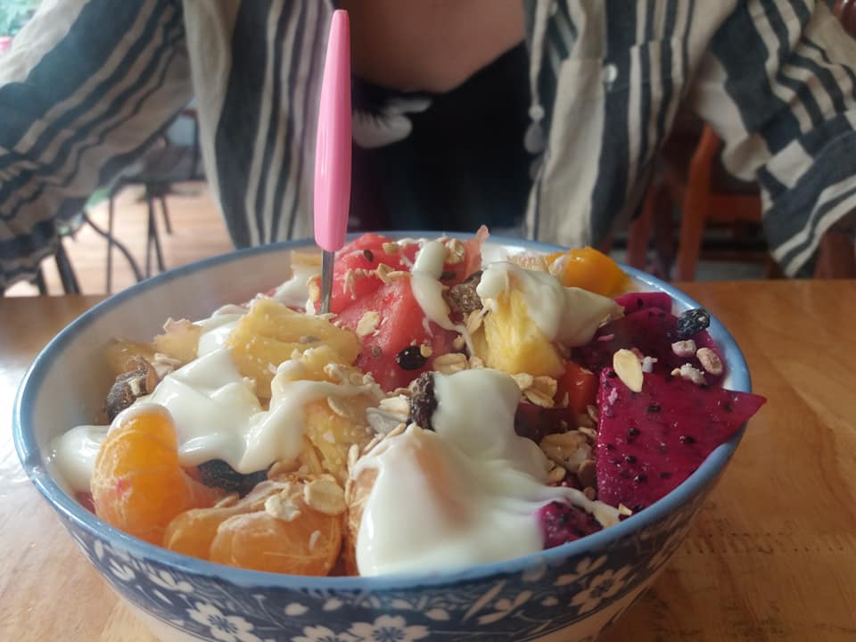 Healthy option for Joanna at Two Sister, Siem Reap.