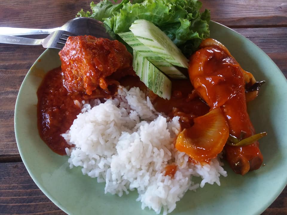 Spicy food from Armani Food Garden, Langkawi.